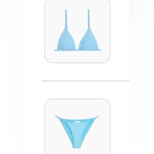 Blue bikini top and bottom!